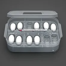 12 отверстий коробка для разведения рептилия яйца инкубатор инкубационное Ящерица Геккон змея случае амфибии контейнер коробка с термометром