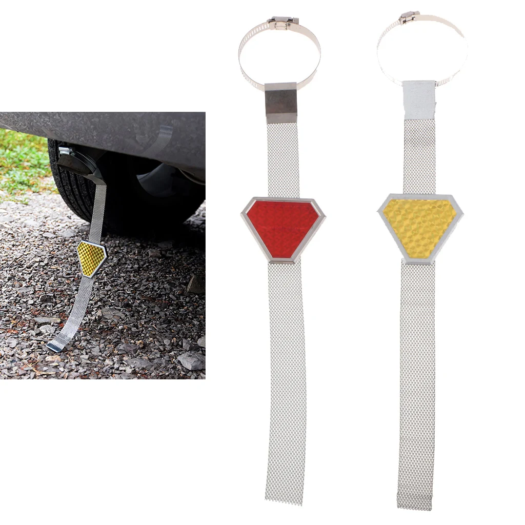 2pcs Car Vehicle Anti-Static Belt Grounding Strap Anti Static Protector Prevents Shock More Safety
