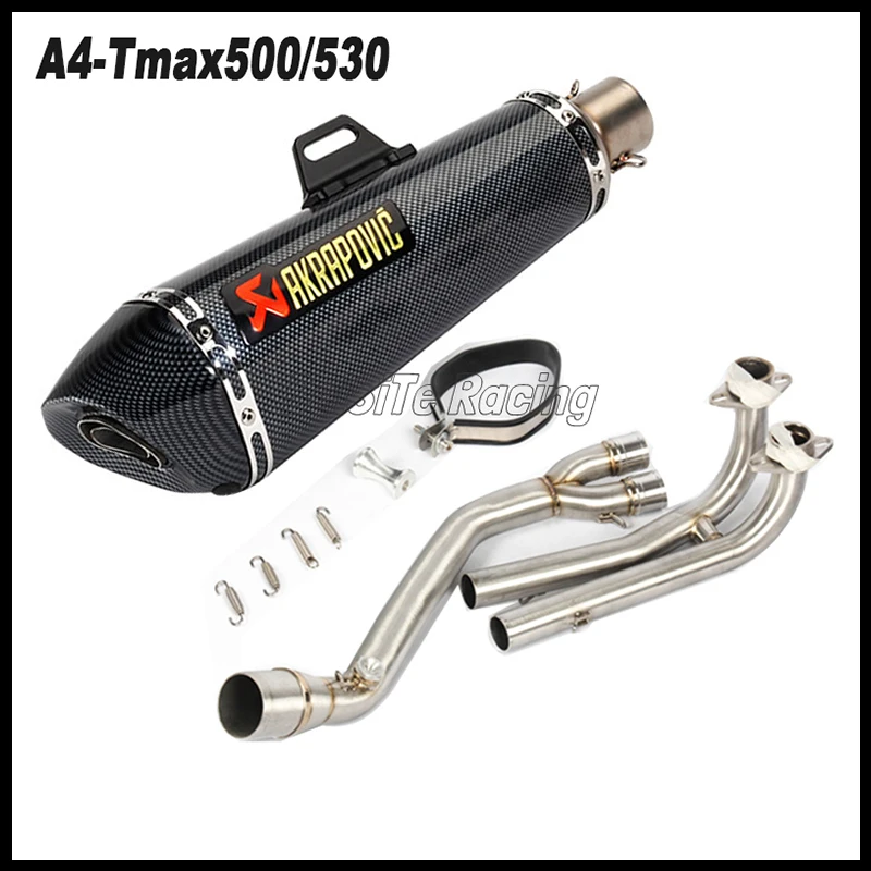 Слипоны для Yamaha TMAX 530 500 TMAX530 TMAX500 2008 2016 мотоцикл Akrapovic глушитель Escape полная