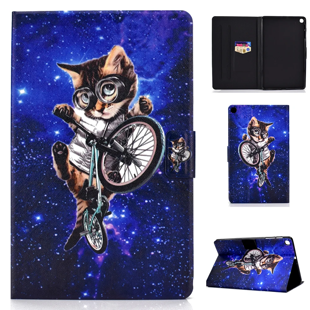 Подставка флип из искусственной кожи чехол для samsung Galaxy Tab A 10," SM-T510/T515 10,1 дюймов чехол для планшета Smart Cover Fundas Coque