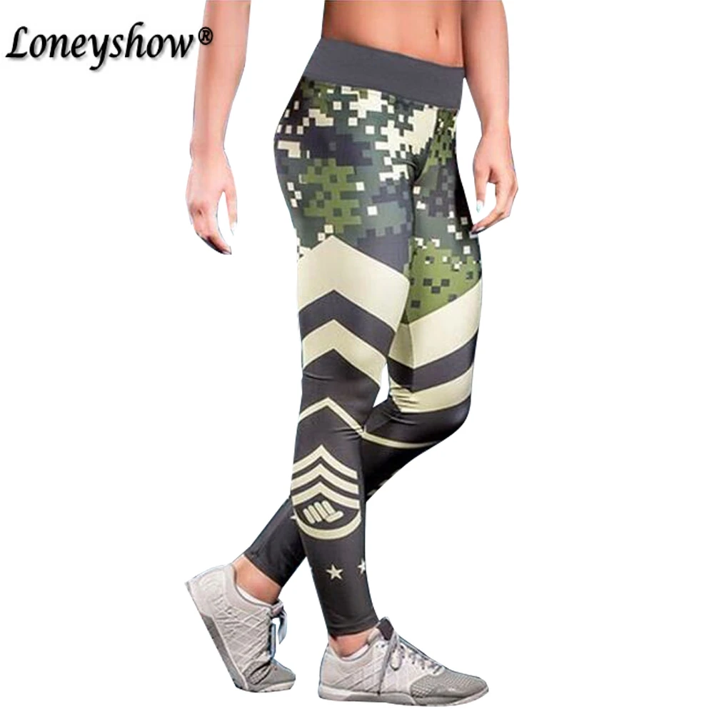 

New 2017 Geometric Printed Leggings Slim Women leggings High Elastic Cotton soft stretch pants female Fitness long leggins