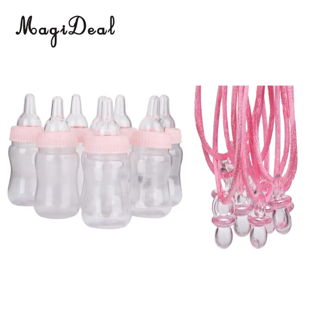 

22pcs/Set Mini Pacifier Necklaces Feeding Bottle Game Gifts Baby Shower
