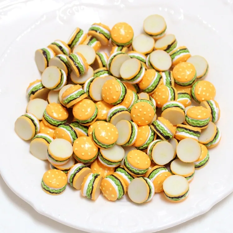 

2019 10pcs Mini Food Fruits and Vegetables Kitchen Toyshamburger Food Resin Toy for Doll Children Kids Kitchen Girls Toys Gift E