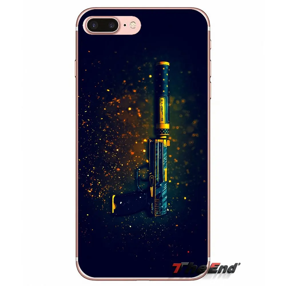 Чехол для Apple iPhone X 4 4S 5 5S SE 5C 6 6S 7 8 Plus 6Plus 7plus 8plus Fundas Coque counter strike CS GO плакат с изображением оружия мягкий чехол - Цвет: images 10