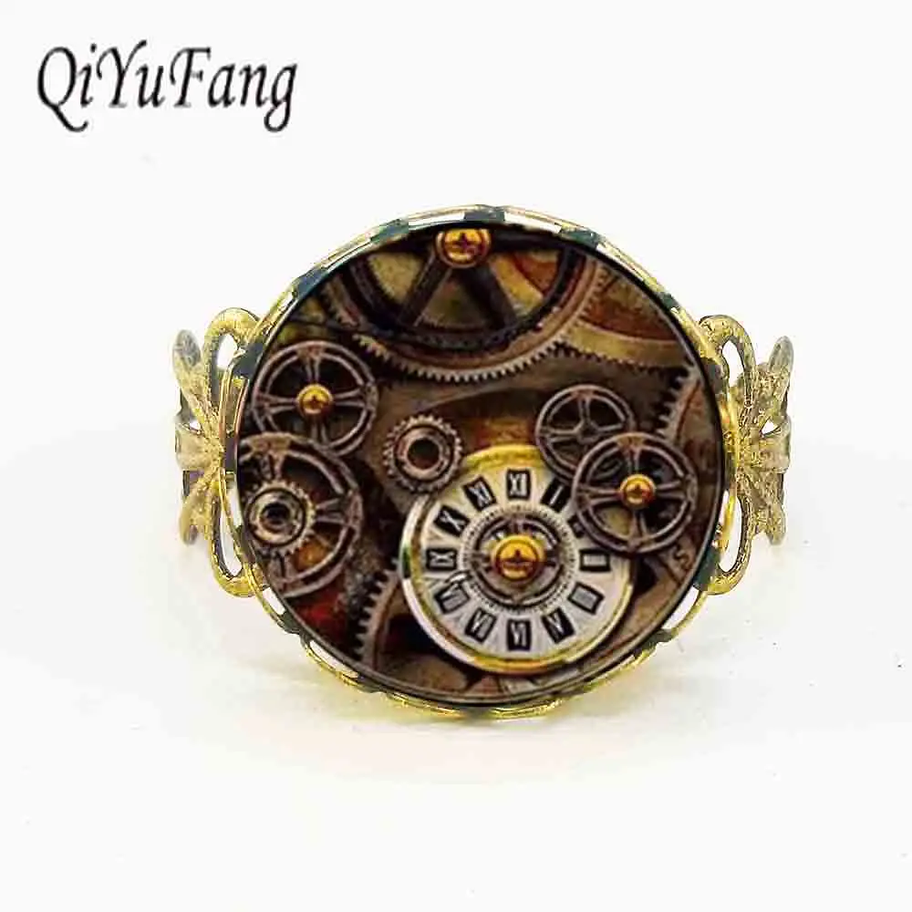 

Steampunk Alice in wonderland watch of Life time quartz Ring Womens doctor who 1pcs/lot mens charms 2018 gift love gear