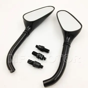 

For Motorcycle Harley Yamaha Black Universal Custom Small Motorcycle Golf Club Mirrors