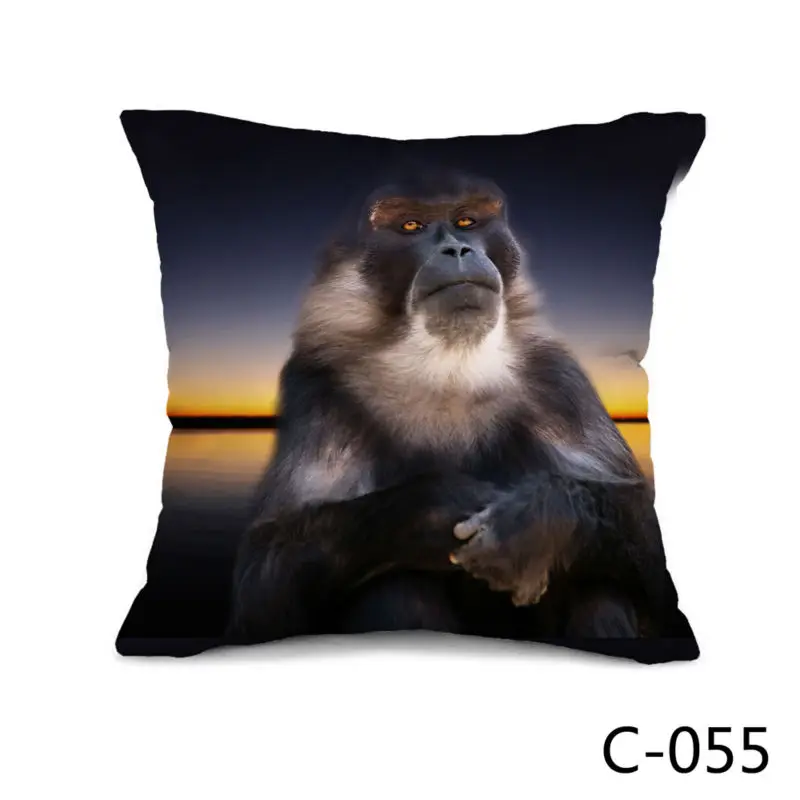 Buy HD Monkey Print coussin decoration Bed Throw