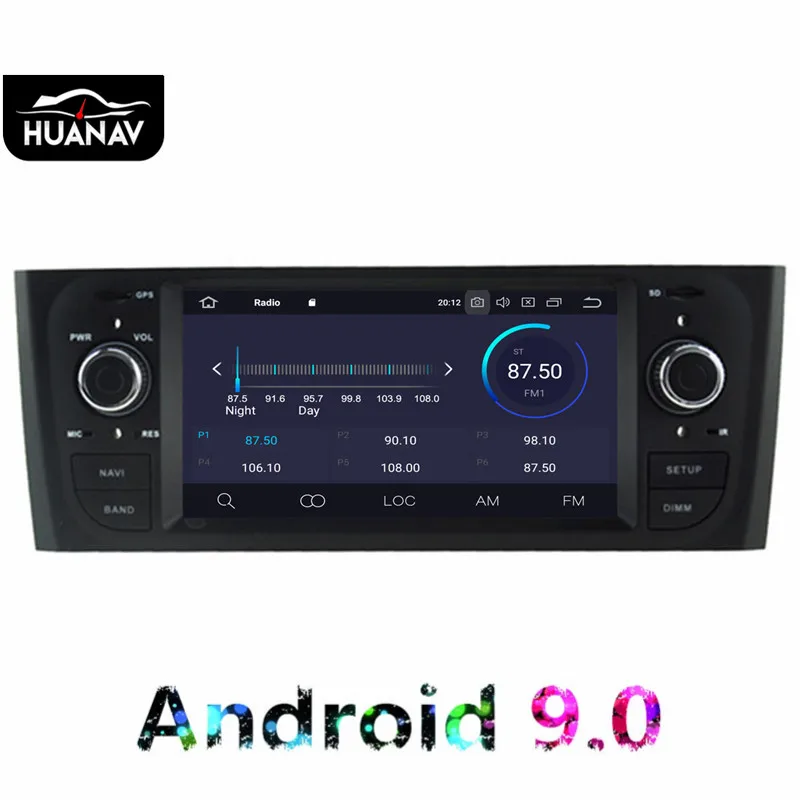 Best Android 9.0 No DVD Car radio player GPS navigation For FIAT Punto 2005-2009 Fiat Linea 2007-2011 head unit auto video multimedia 5