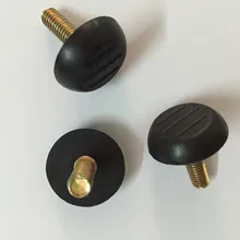Бесплатная доставка 20 ШТ. Черный M6x20mm Винты, 23 мм Регулируемая База Мебель Для Ног Таблица Регулировочные Ножки Pad HM103