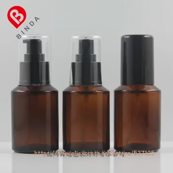 

60ml amber brown(Natural) glass bottle with black pump/sprayer,for lotion/perfume/essential oli/moisturizer/facial water