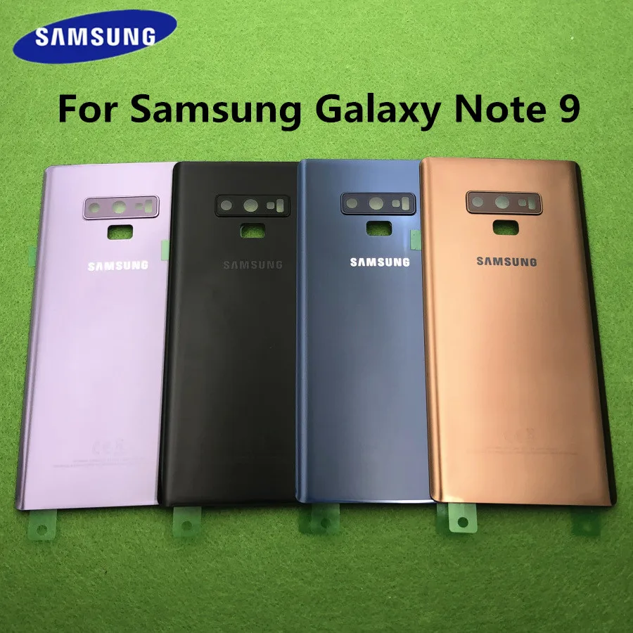 

Original For Samsung Galaxy Note 9 N960 SM-N960F Phone Rear Glass Battery Door Housing Case Note9 Back Camera Glass Cover