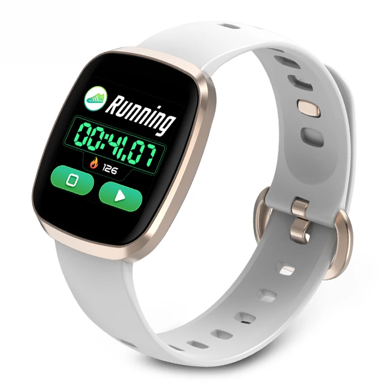 

Slim Female Smart Watch IP67 Waterproof Blood Pressure Fitness Tracker Sleep Monitor Music Control Full Screen Touch for Sport