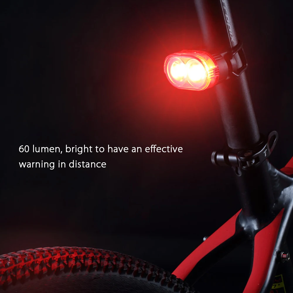 Cheap 60LM Vibration Sense Bike Tail Light Smart Cycling LED Warning Light Rechargeable Bike Seat Taillight Light Sense Bicycle Light 7 Cheap 60LM Vibration Sense Bike Tail Light Smart Cycling LED Warning Light Rechargeable Bike Seat Taillight Light Sense Bicycle Light 7