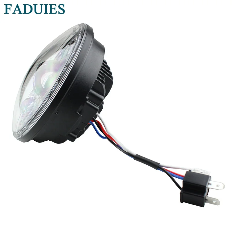 FADUIES 2018 New Motos Accessories 5.75 Adaptive Headlight Motorcycle  for Harley 5-34 Motorcycle Black Projector Daymaker (5)