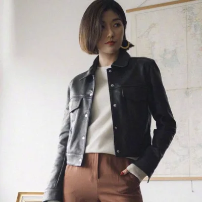 

2019 New Fashion Genuine Sheep Leather Jacket G17