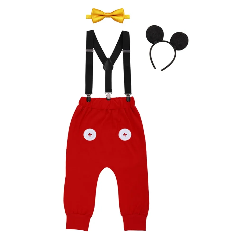 Baby Boy 1st Birthday Cake Smash Bloomer Suspenders Bowtie Photo Prop Outfit Set