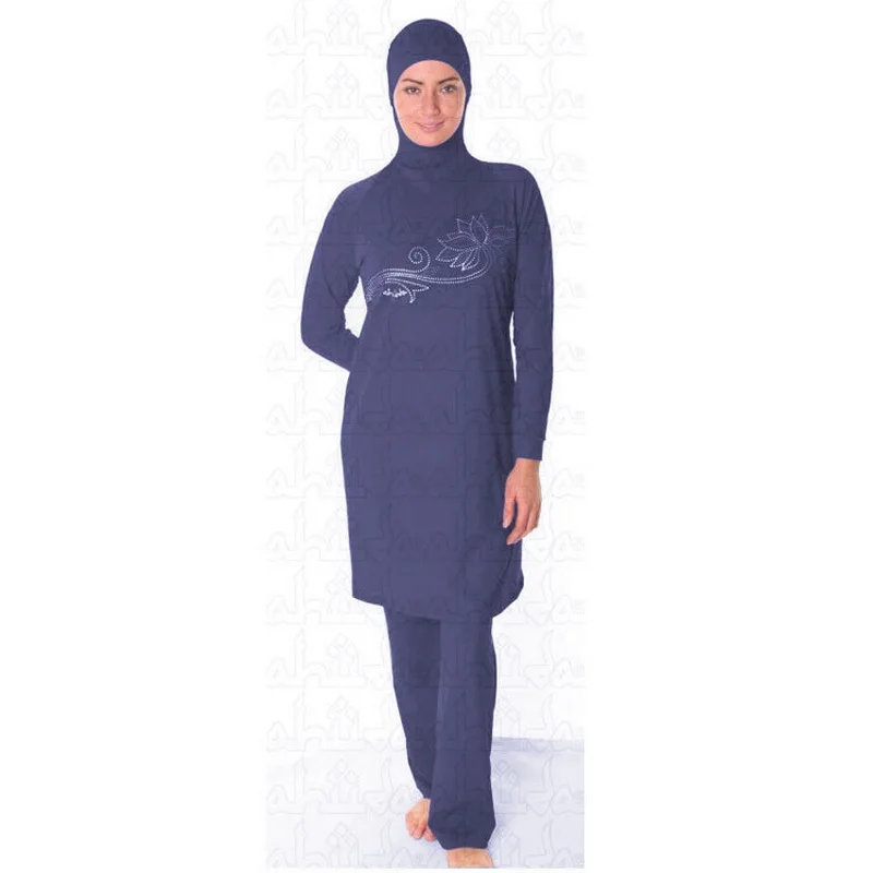 

modest muslim women swimwear hijab swimsuit for islamic women Conserved bathing suit plus size baju renang muslim