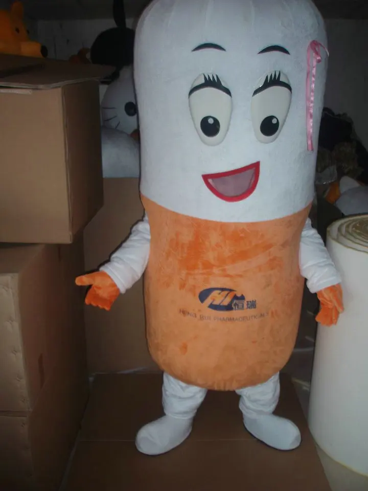 

Capsules Mascot Costume Adult Size Outfit Plush Doll Fancy Dress