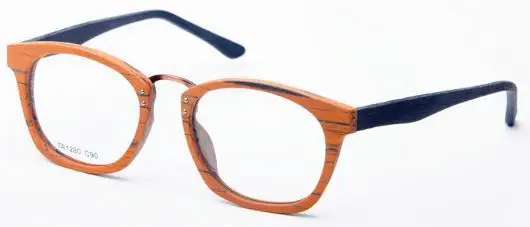 LONSY Женщины Мужчины оправа для линз имеет в составе ацетат деревянные очки оправа черный контрастный цвет TA1280 - Цвет оправы: C90