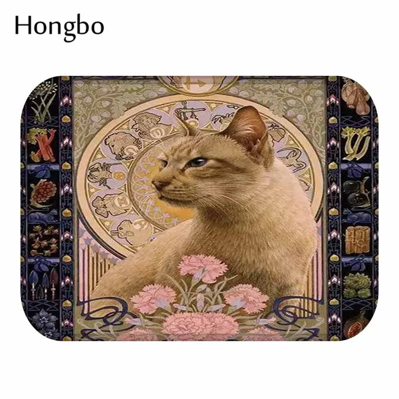 Hongbo Cat открытый вход Крытый ковер коврики коврик фланелевый Противоскользящий Ванная комната Кухня коврики 40x60 см