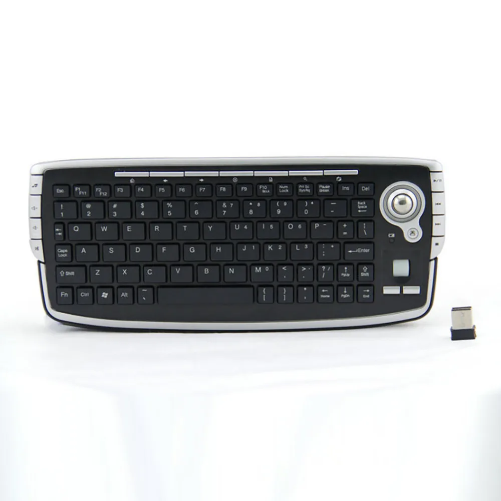 

G13 2.4G USB Wireless Mini keyboard With Built-in Track Ball Mouse For PC 4.30