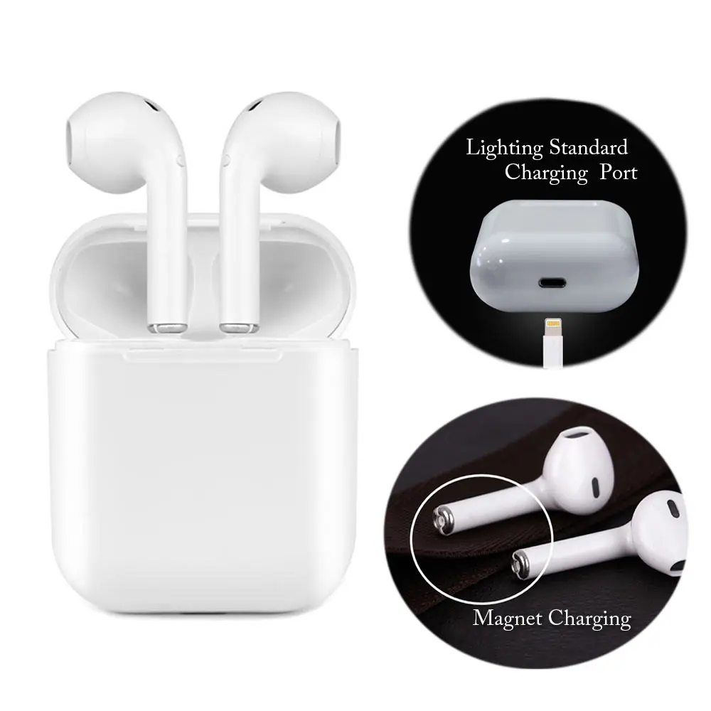 Magnetic Charger Box Earbuds IFANS I9 TWS Bluetooth Earphone Mini Wireless In Ear Headset V4.2 Stereo Headphones For IOS Android