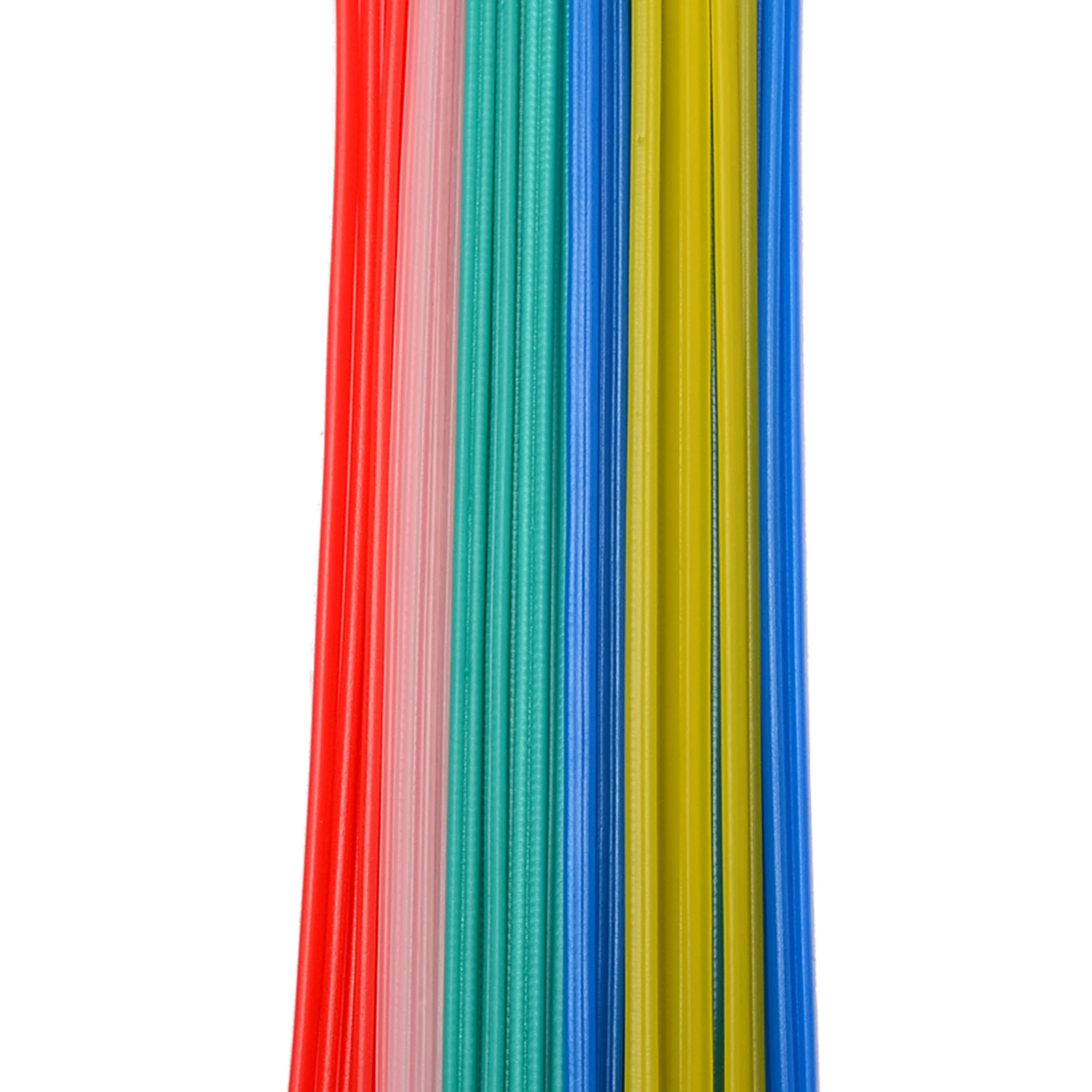 50Pcs/Set 250mm Length Non-toxic Plastic Welding Rods Welder Sticks 5 Color Blue/White/Yellow/Red/Green For Welder Soldering