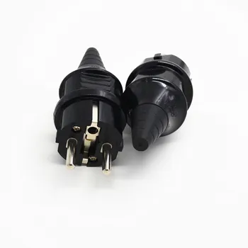 

10PCS Eu AC Power Adapter Socket Germany 2Pins Elcectrical AC 250V 16A EU Power Cord Cable Online Power Plug