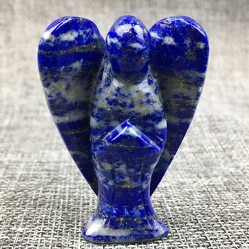 

1pcs Natural lapis lazuli quartz angel skull hand carved crystal healing