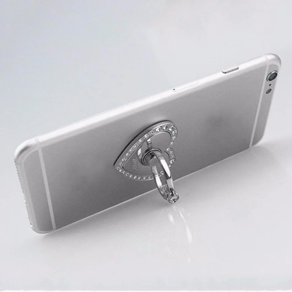 360 Degree Finger Ring Heart Diamond Ring Cute Mobile Phone Smartphone Stand Holder For iPhone 7 Samsung HUAWEI Car Mount Grip 360 Degree Finger Ring Heart Diamond Ring Cute Mobile Phone Smartphone Stand Holder For iPhone 7 Samsung HUAWEI Car Mount Grip