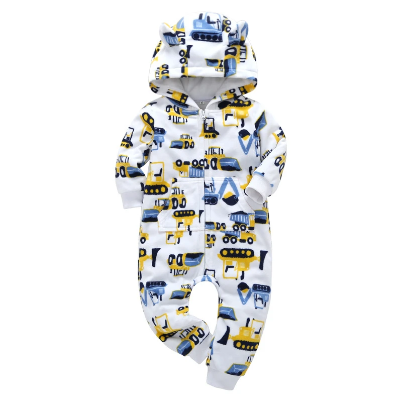 Otoño e Invierno bebé recién nacido ropa de bebé polar mono niños mameluco con capucha oso azul gris bebé Bebe Menino Macacao Otoño e Invierno bebé recién nacido ropa de bebé polar mono niños mameluco con capucha oso azul gris bebé Bebe Menino Macacao