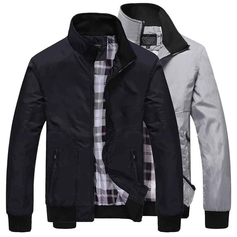 

Varsanol Spring Jackets Men 2019 Bomber Mens Jacket Casual Jacket Male Coats Brand Business Outwear Turn-down Collar with Pocket