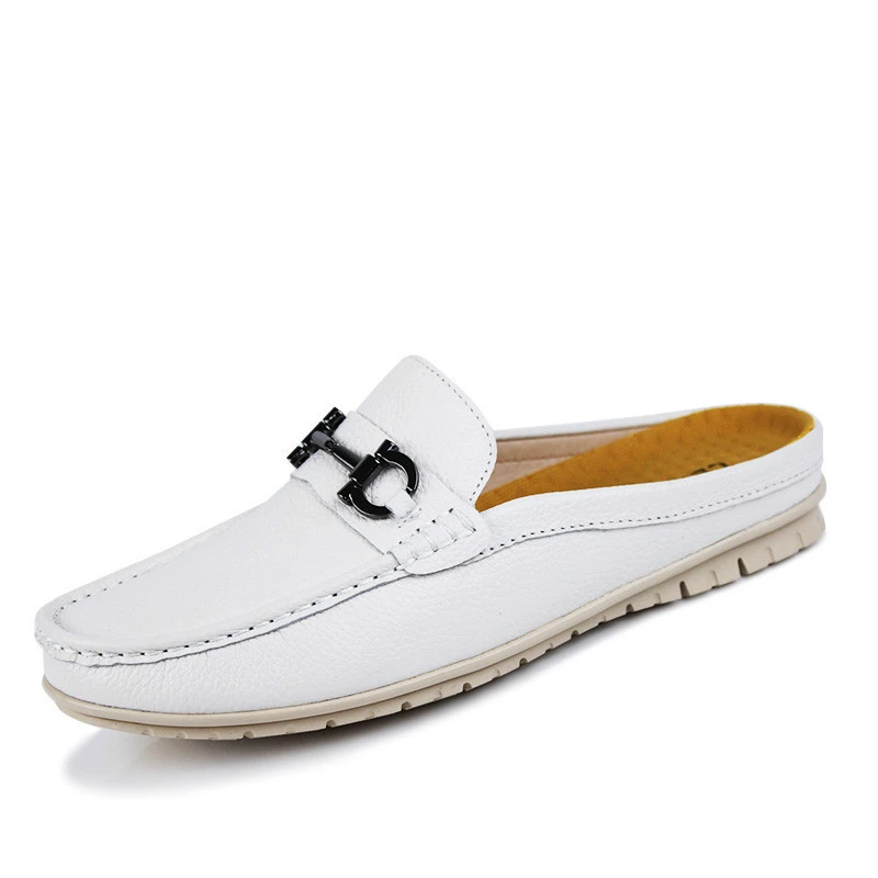 Cuervo Fraternidad Enseñando Marca de Moda de Los Hombres Mocasines Blancos Driver Zapatos Slip on de  Cuero Real de Los Hombres Sandalias de Sapatillas Pisos Casual Zapatos  Mocasines de Cuero|driver shoes|leather shoesleather shoe brands -