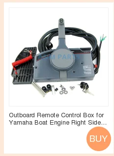 Лодка подвесная коробка дистанционного управления для подвесной двигатель yamaha с 10Pin кабельной отделкой наклон вверх вниз левая сторона толчок дроссельной заслонки