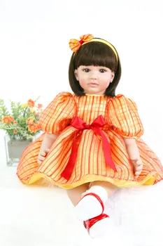 

58cm Silicone Reborn Baby Doll Toys Like Real Vinyl handmade bebe alive white skin princess toddler dolls play house toys gifts