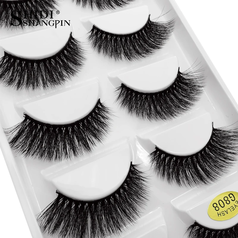 

YSDO 5 pairs eyelashes natural fluffy false eyelashes makeup 3d mink lashes hand made mink eyelashes mink strip lashes cilios 08
