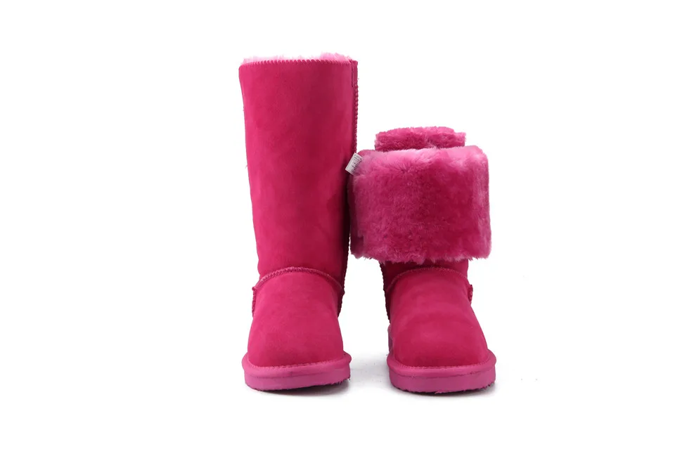 HABUCKN/ г. Модные женские высокие сапоги зимние сапоги из натуральной коровьей кожи зимние ботинки с бантом теплые высокие зимние сапоги США 3-13