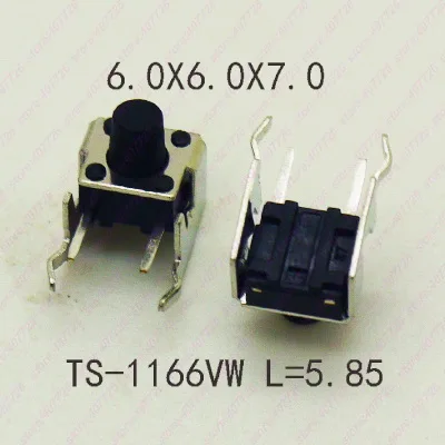 20 шт 6X6 H = 4,3/4,5/5/5,5/6,5/7 мм серии Кнопочный микропереключатель 90 градусов по горизонтали Тип моментальный тактовый переключатель с подставкой