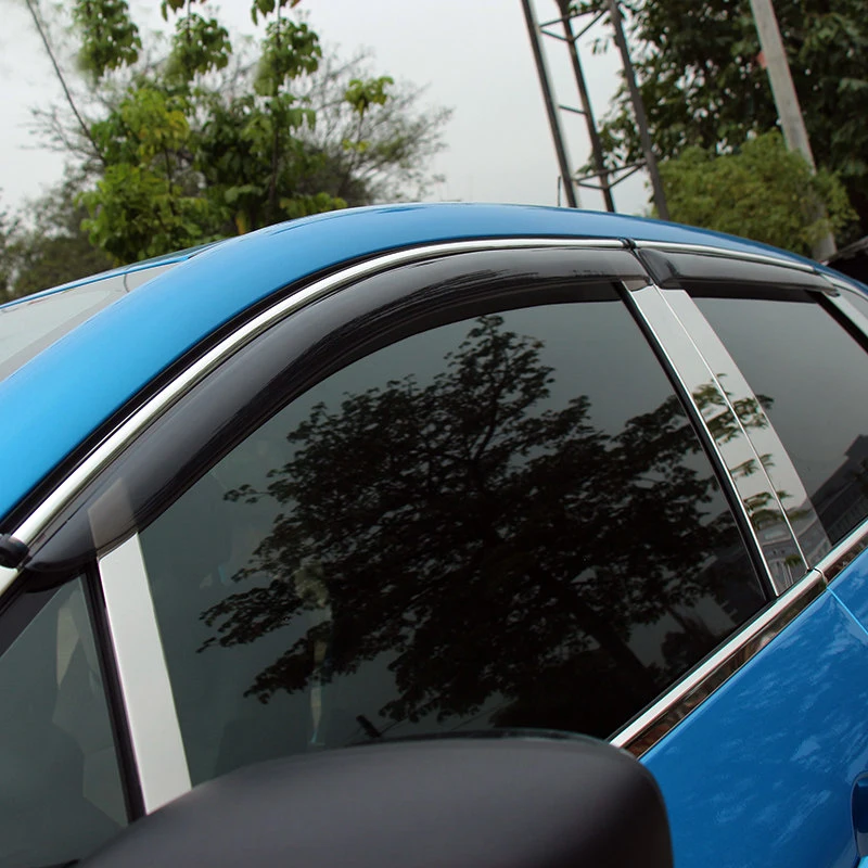 

Exterior 4PCS Plastic Exterior Window Deflector For Renault Captur 2013-2015