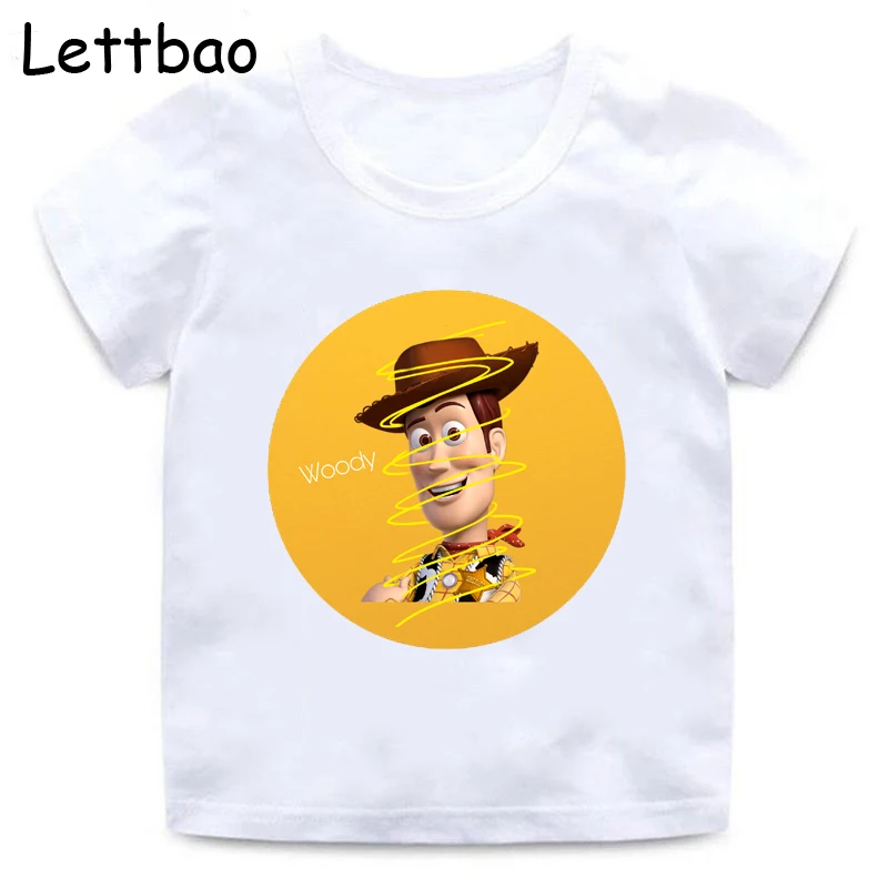 Новинка года; детская футболка с надписью «Toy Story 4» хлопковая детская футболка Летняя одежда «Базз Лайтер/Вуди»