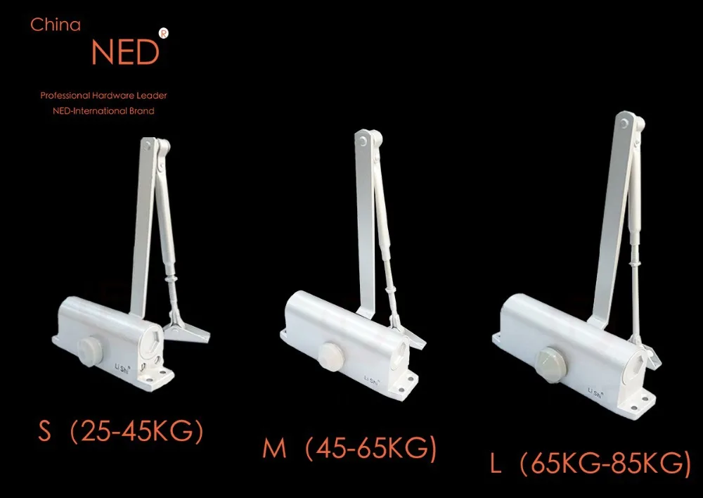 NED бытовой тип контроля скорости регулируемый Дверной доводчик пожарный канал Буфер Заслонки Тип Автоматические Дверные Доводчики медведь 25-45 кг