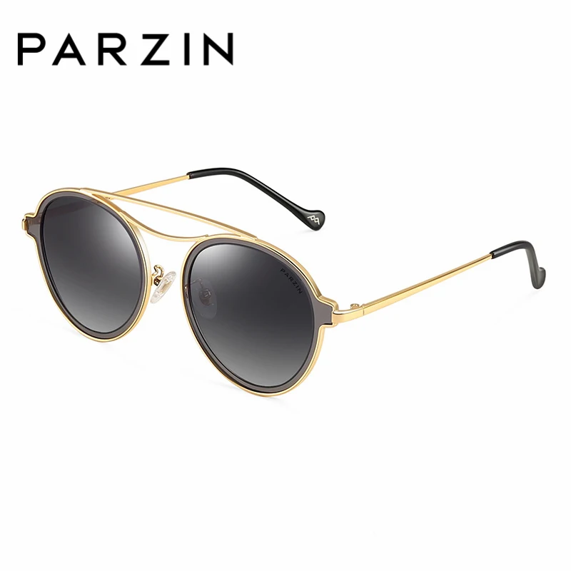 

PARZIN Brand Designer TR90 Women And Men Vintage Polarized Round Frame Sunglasses For Driver Coating Mirror Glasses