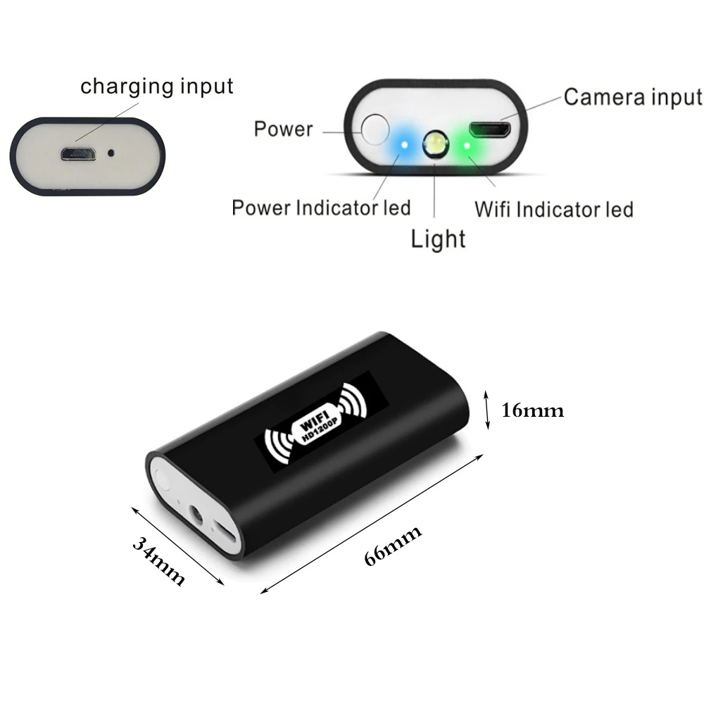 Новый 8 мм Wifi микро эндоскоп 1200P HD камера мегапикселей для IOS Android