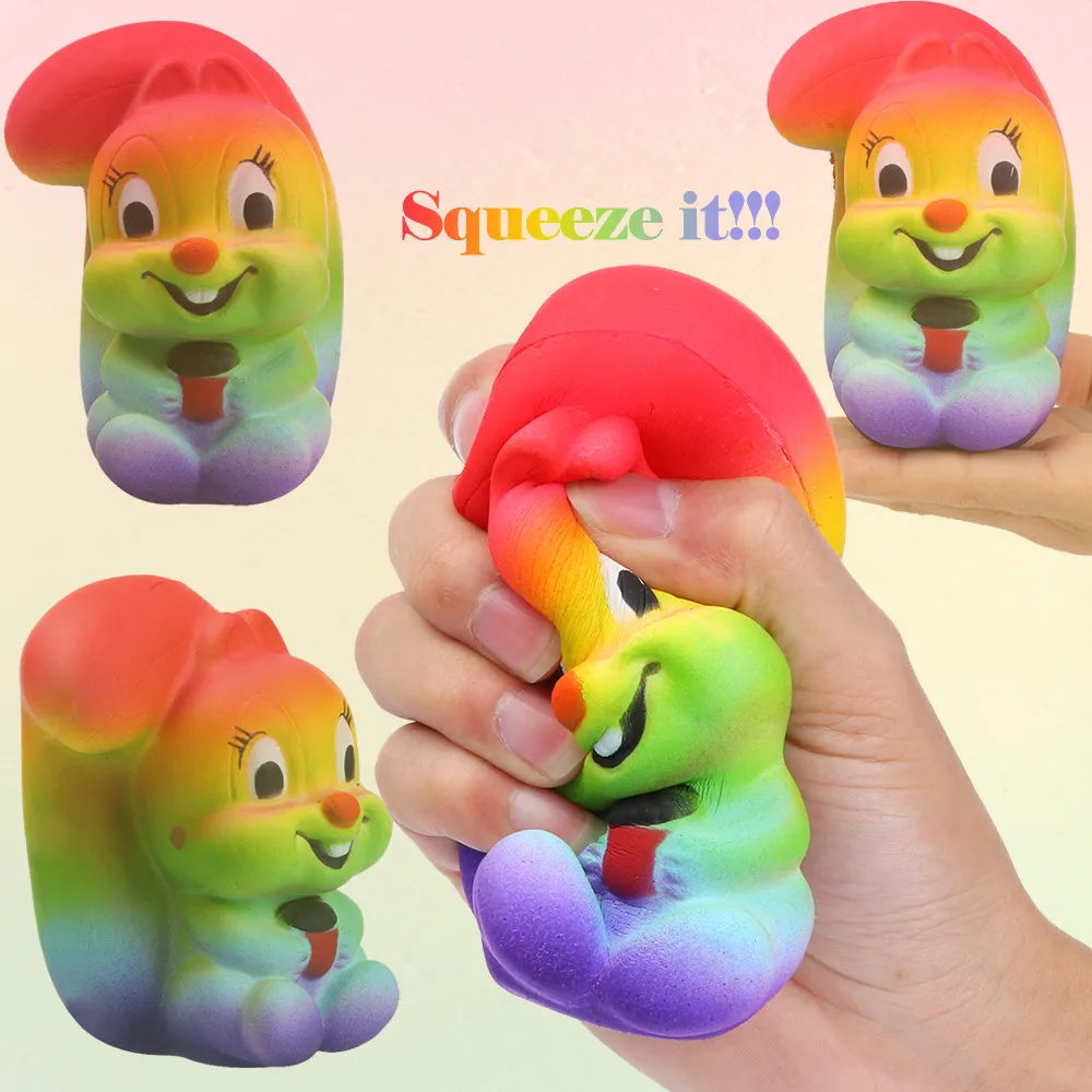 12 см красочные белки Squishies замедлить рост Squeeze Ароматические снятие стресса игрушка JAN15