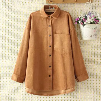 

2019 Oversized Plus Size Causal Women Shirt Striped Yellow Shirt Women Spring Summer Long Shirt