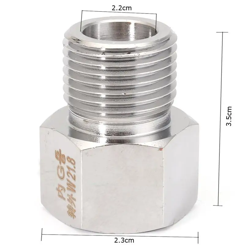 Водный CO2 Цилиндрический разъем адаптер конвертер для регулятора W21.8 до G5/8