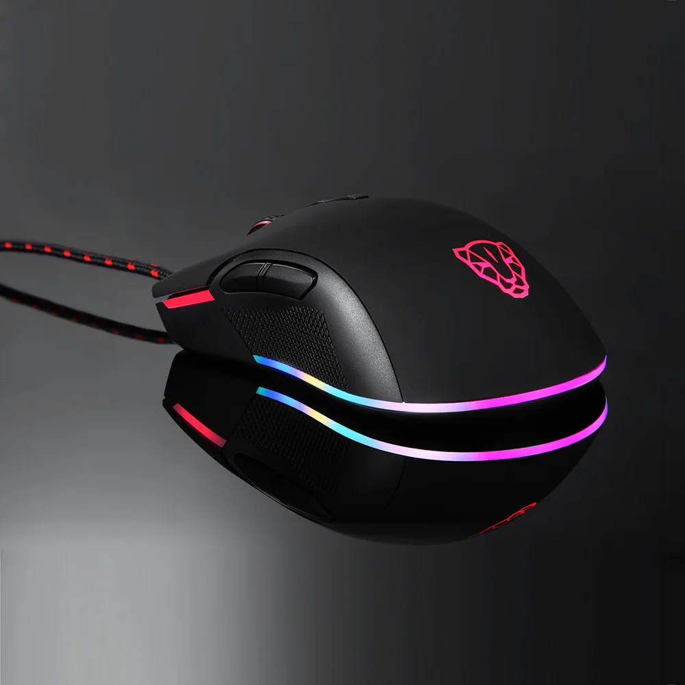  Motospeed V70 Wired USB PUBG Gaming Mouse PMW3325/3360 5000/12000 DPI RGB LED Backlight Mouse Gamer