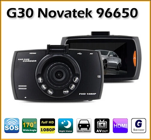 

Good qulity Car Dvr Camera G30 Novatek96650 Full HD 1080P Night Vision Car dvr Video Recorder black box H.264 Carcam Black box