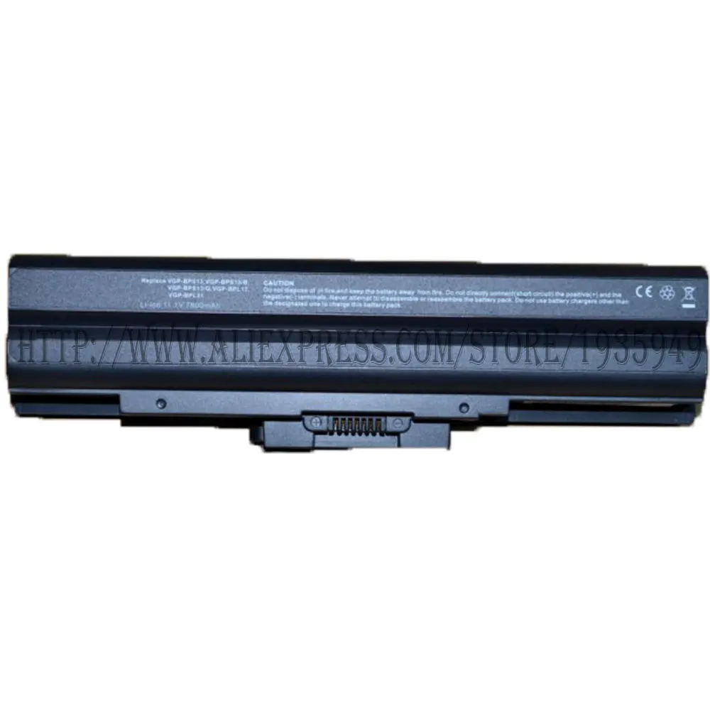 6600mah Laptop battery for SONY VGP-BPS13B VGP-BPS13B/B VGP-BPS13B/Q VGP-BPS21 VGP-BPS21A VGP-BPS21
