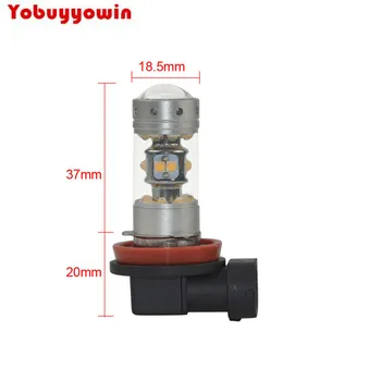 

Free Shipping 2Pcs Super Bright Error free H8 H11 LED projector Fog Daytime Driving Lamp DRL For citroen c2 c4 c4l c5 triumph